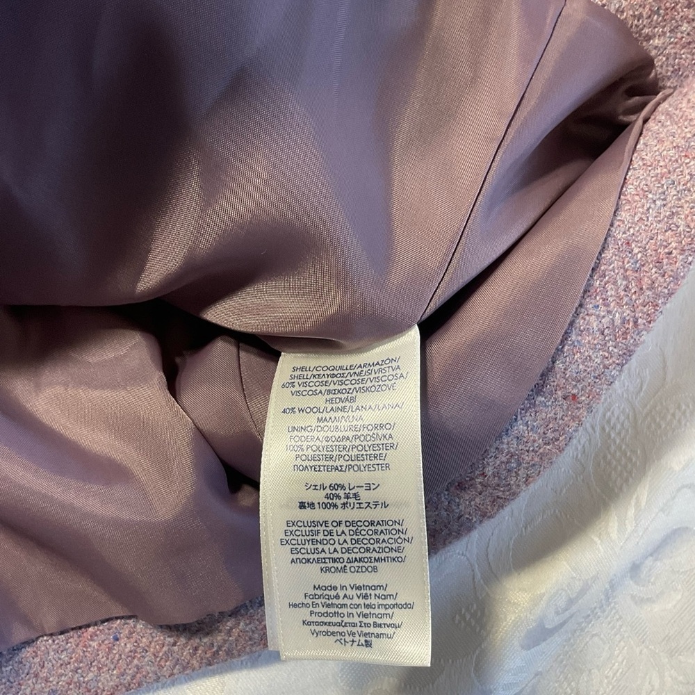 Chaps Petite Light Purple Wool Blend Blazer Womens Size 14P - Picture 12 of 13